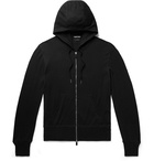 TOM FORD - Slim-Fit Cotton, Silk and Cashmere-Blend Zip-Up Hoodie - Black