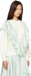 Sandy Liang Off-White Tumble Sweatshirt