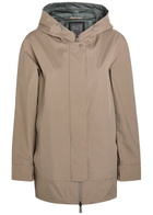 Herno Hooded Brushed Shell Jacket Taupe