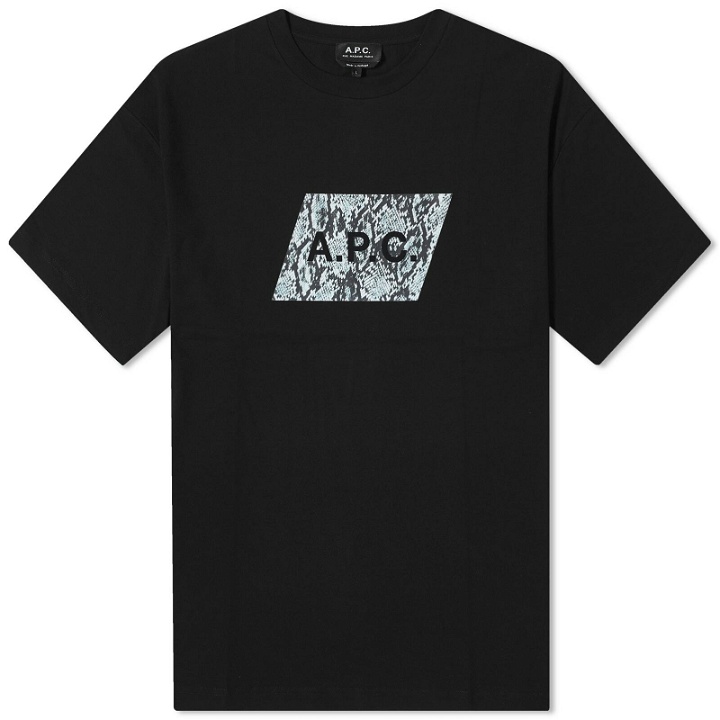 Photo: A.P.C. Men's Cobra Logo T-Shirt in Black