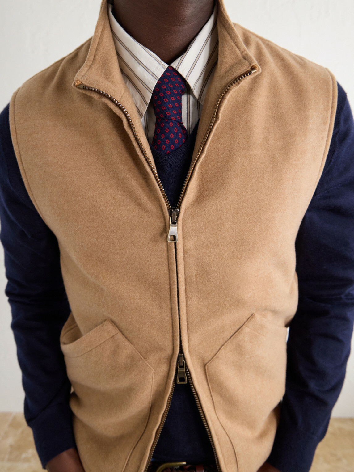 J. Mueser - Wool-Felt Gilet - Brown