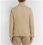 Officine Generale - Tan Slim-Fit Unstructured Garment-Dyed Cotton and Linen-Blend Suit Jacket - Beige