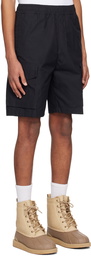 Stone Island Black Mock-Fly Shorts