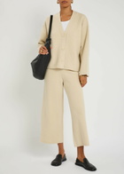 Joseph Ribbed Knit Cardigan Cream
