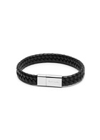 Paul Smith Braided Leather Bracelet - Black - One Size