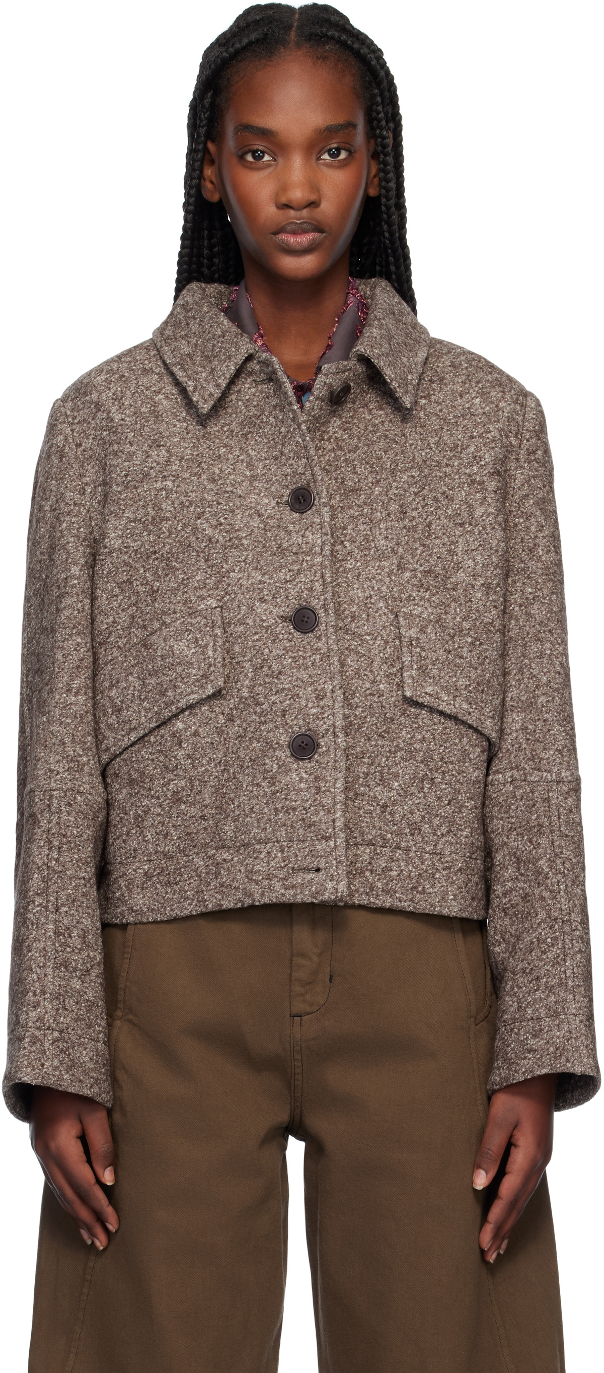 Henrik Vibskov Taupe Dusk Wool Blazer Henrik Vibskov