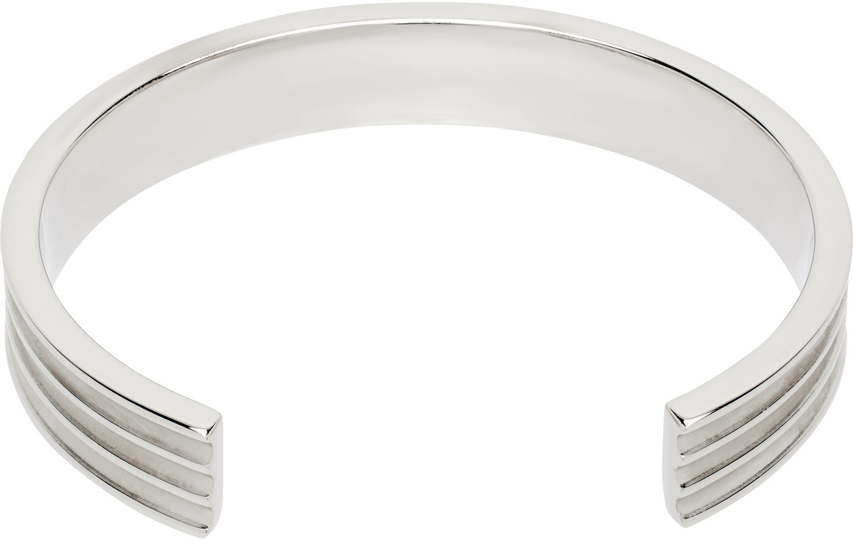 Lanvin Silver Gordon Rigid Bracelet