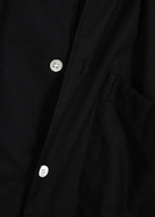 Tekla Unisex Flannel Pyjama top Black
