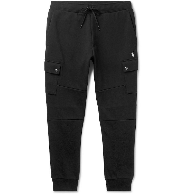 Photo: Polo Ralph Lauren - Slim-Fit Jersey Cargo Sweatpants - Men - Black