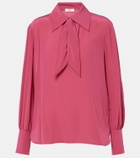 Chloé Tie-neck silk crêpe de chine blouse