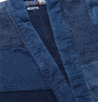 Blue Blue Japan - Sashiko Haori Patchwork Indigo-Dyed Cotton Jacket - Blue