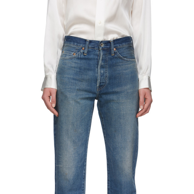 Chimala Blue Narrow Tapered Cut Selvedge Jeans