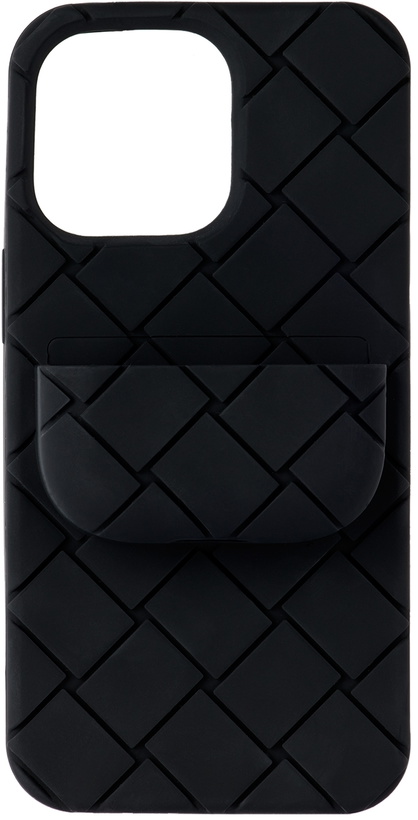 Photo: Bottega Veneta Black Intreccio iPhone 13 Pro Case