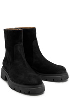 Stuart Weitzman Hudson Suede Chelsea Boots Black