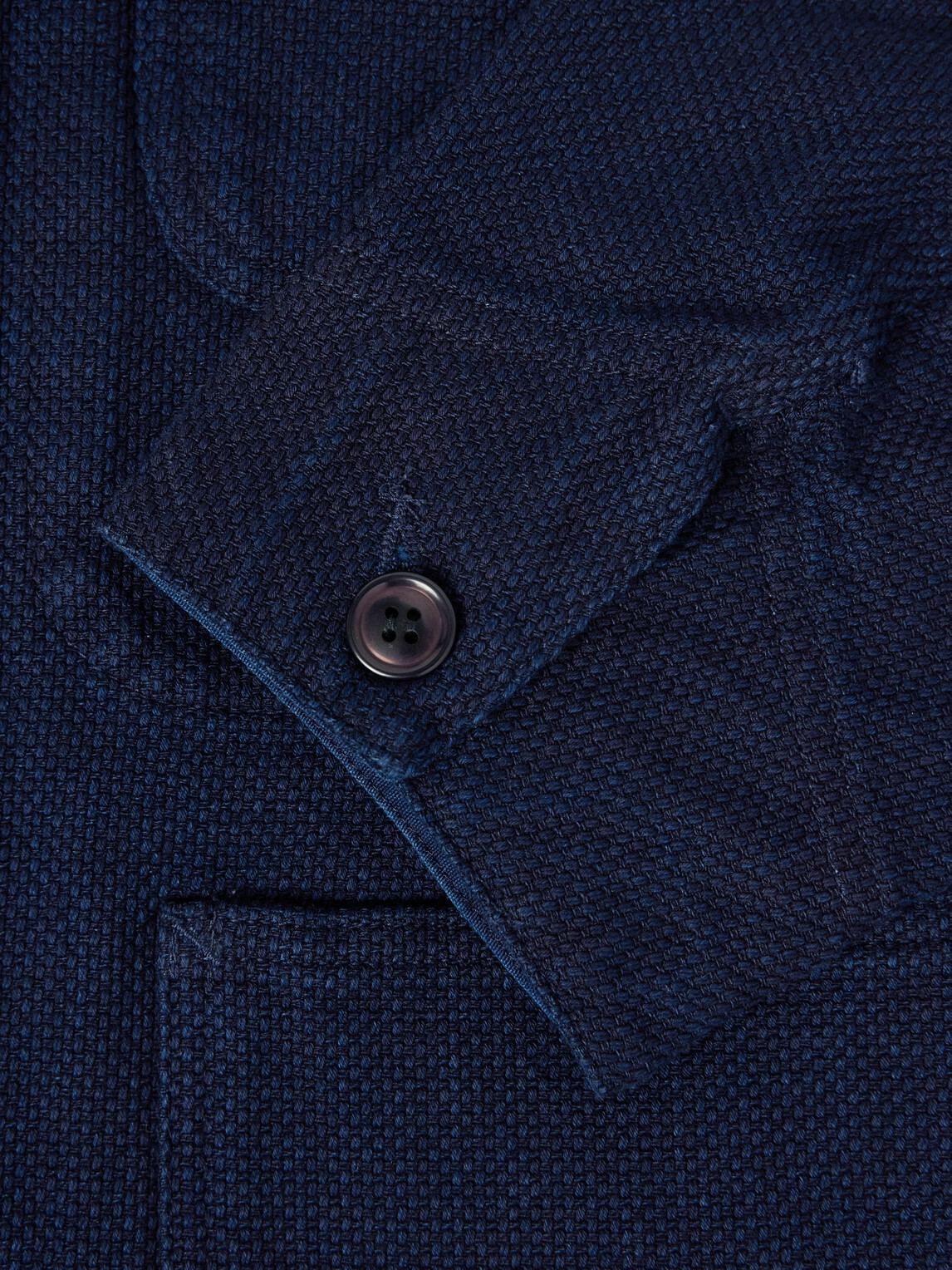 Blue Blue Japan - Sashiko Cotton Jacket - Blue