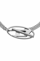 Diesel Stainless Steel Chain Bracelet - Bracelets - Unisex - Silver