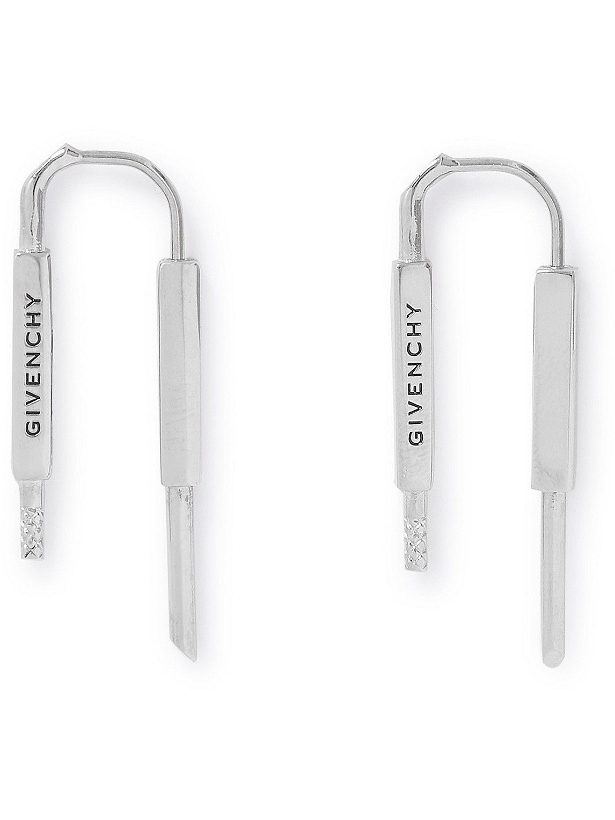 Photo: Givenchy - U Lock Silver-Tone Earrings
