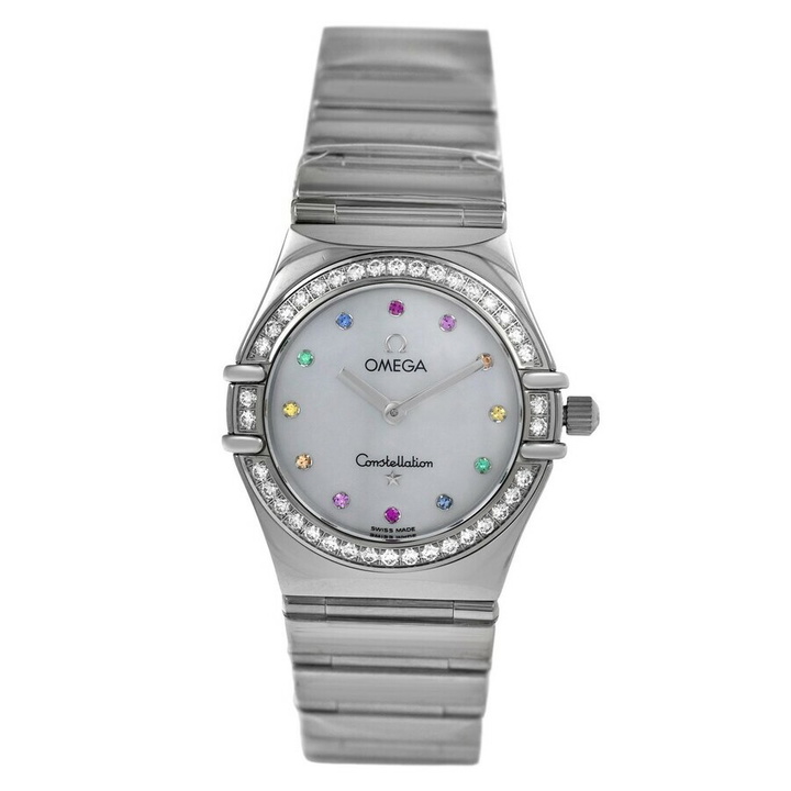 Photo: Omega 1475.79 Quartz Diamond White Dial Ladies Watch 1475.79