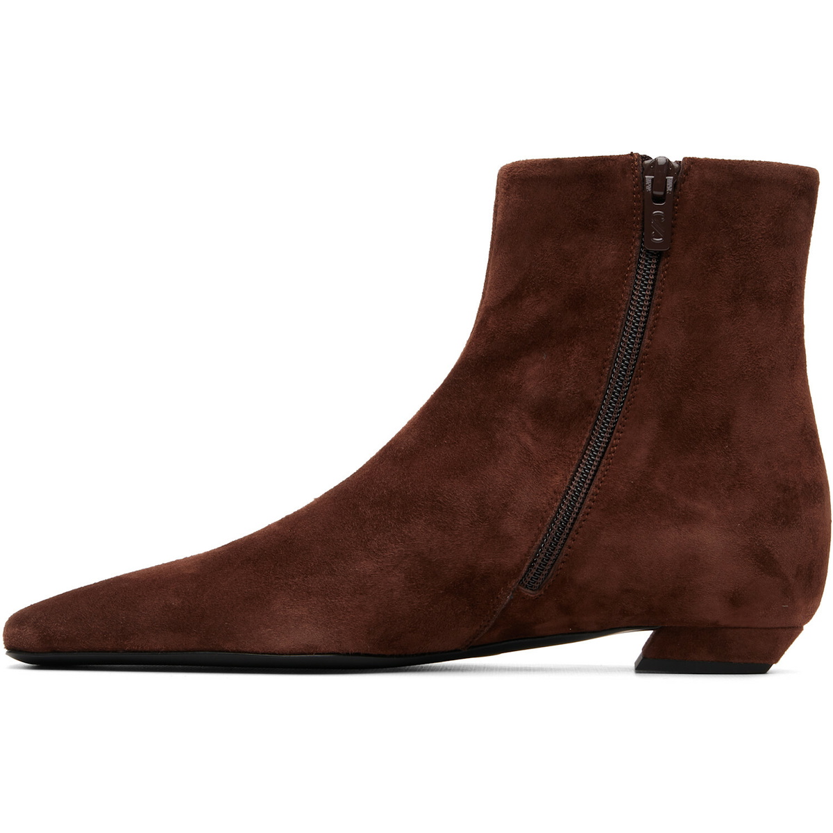 Proenza Schouler Brown Trap Flat Ankle Boots