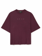 Stone Island Shadow Project - Printed Cotton-Jersey T-Shirt - Burgundy