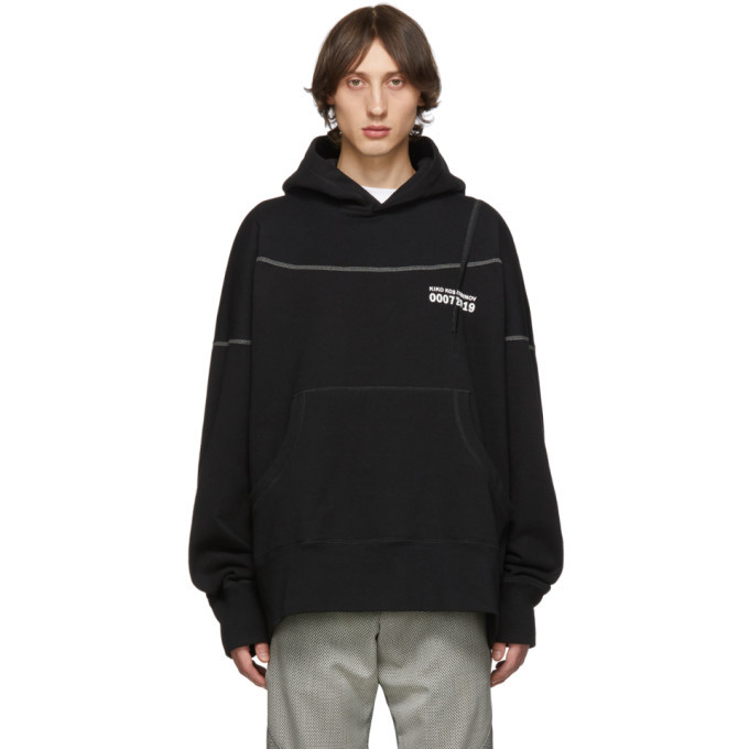 Kiko Kostadinov Black Midnight Stripes Hoodie Kiko Kostadinov