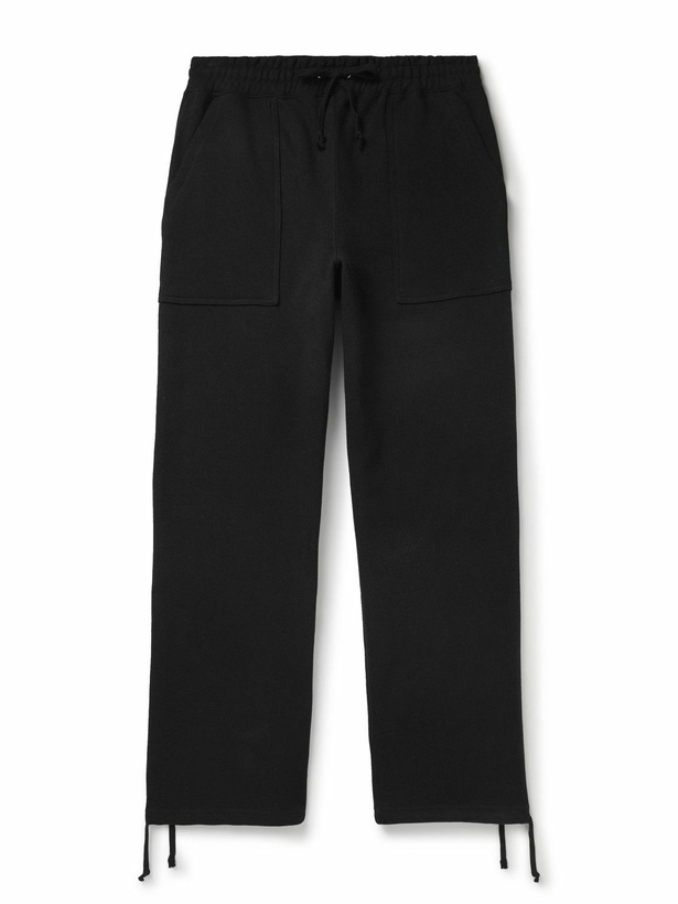 Photo: Noah - Fatigue Straight-Leg Cotton-Jersey Sweatpants - Black