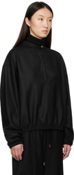 LE17SEPTEMBRE Navy Layered Neck Sweater