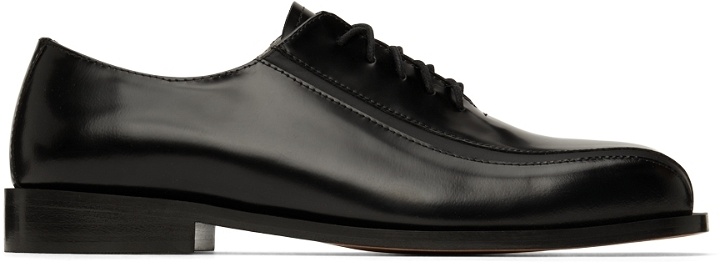 Photo: Situationist Black Leather Lace-up Oxfords