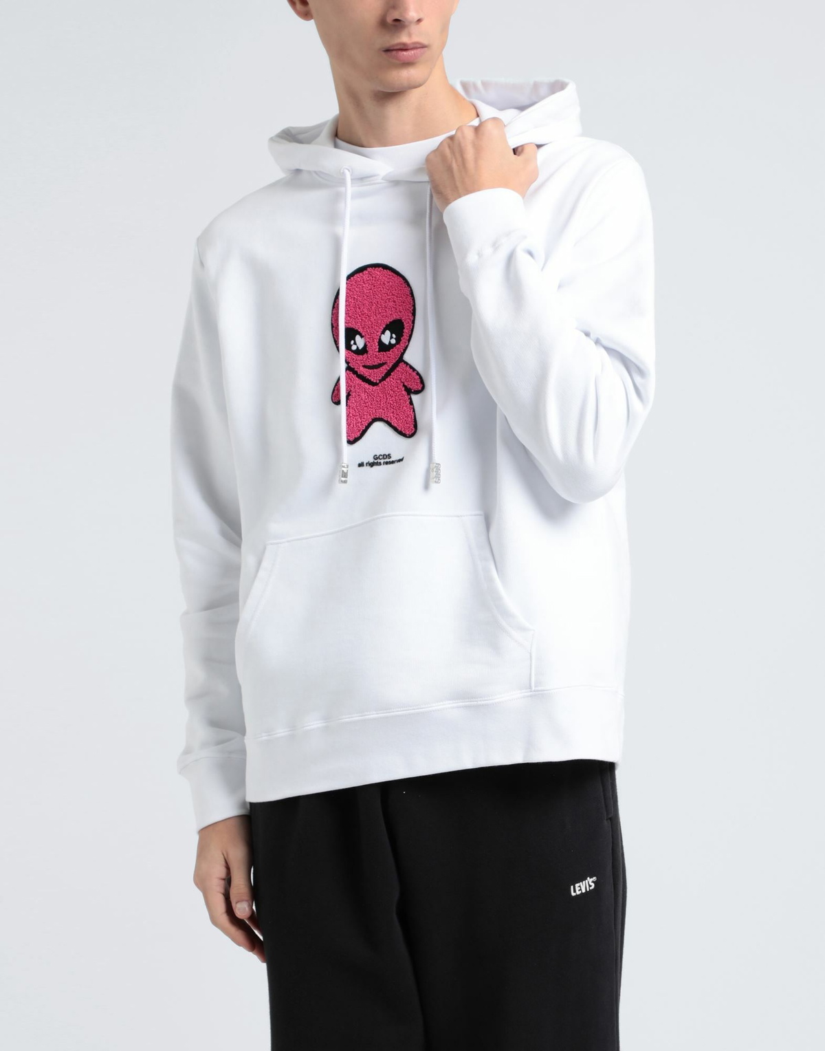 Gcds Mens Sweatshirt in White