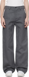 Rier Gray Antique Gabardine Trousers