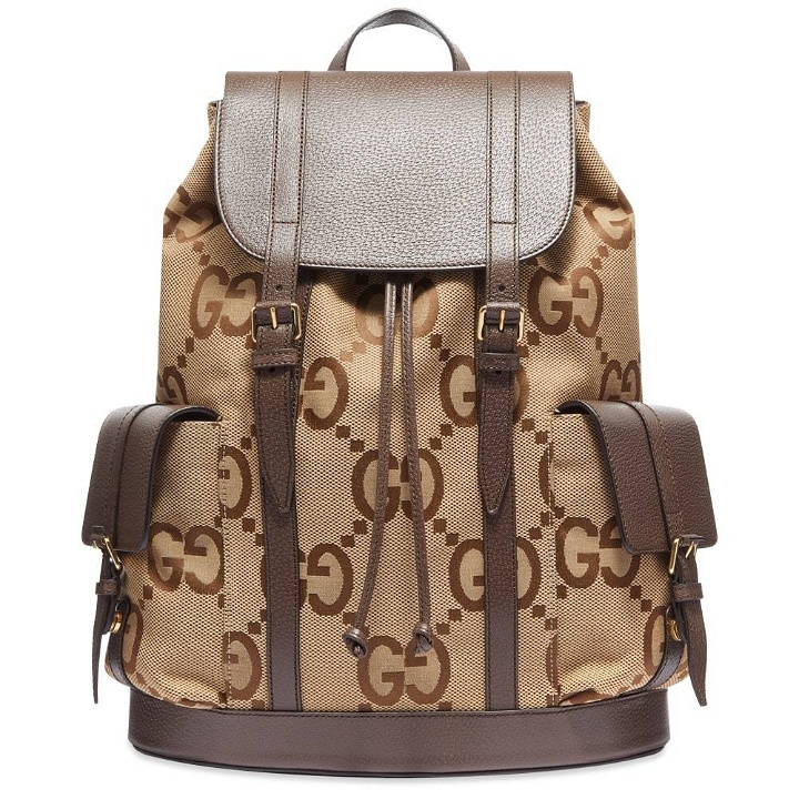 Photo: Gucci Jumbo GG Jacquard Backpack