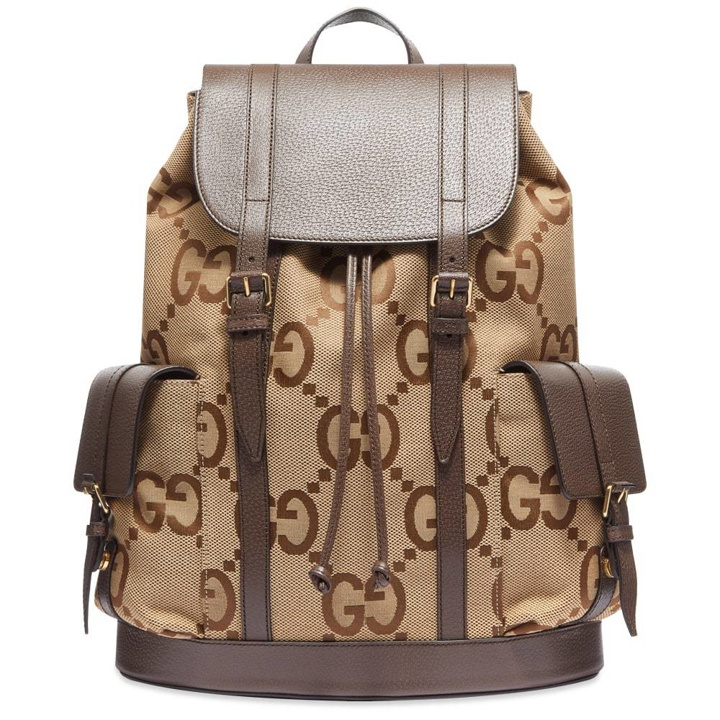 Photo: Gucci Jumbo GG Jacquard Backpack