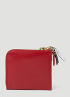 Zipper Pull Wallet in Red