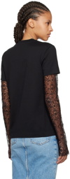 Givenchy Black Overlapped Long Sleeve T-Shirt