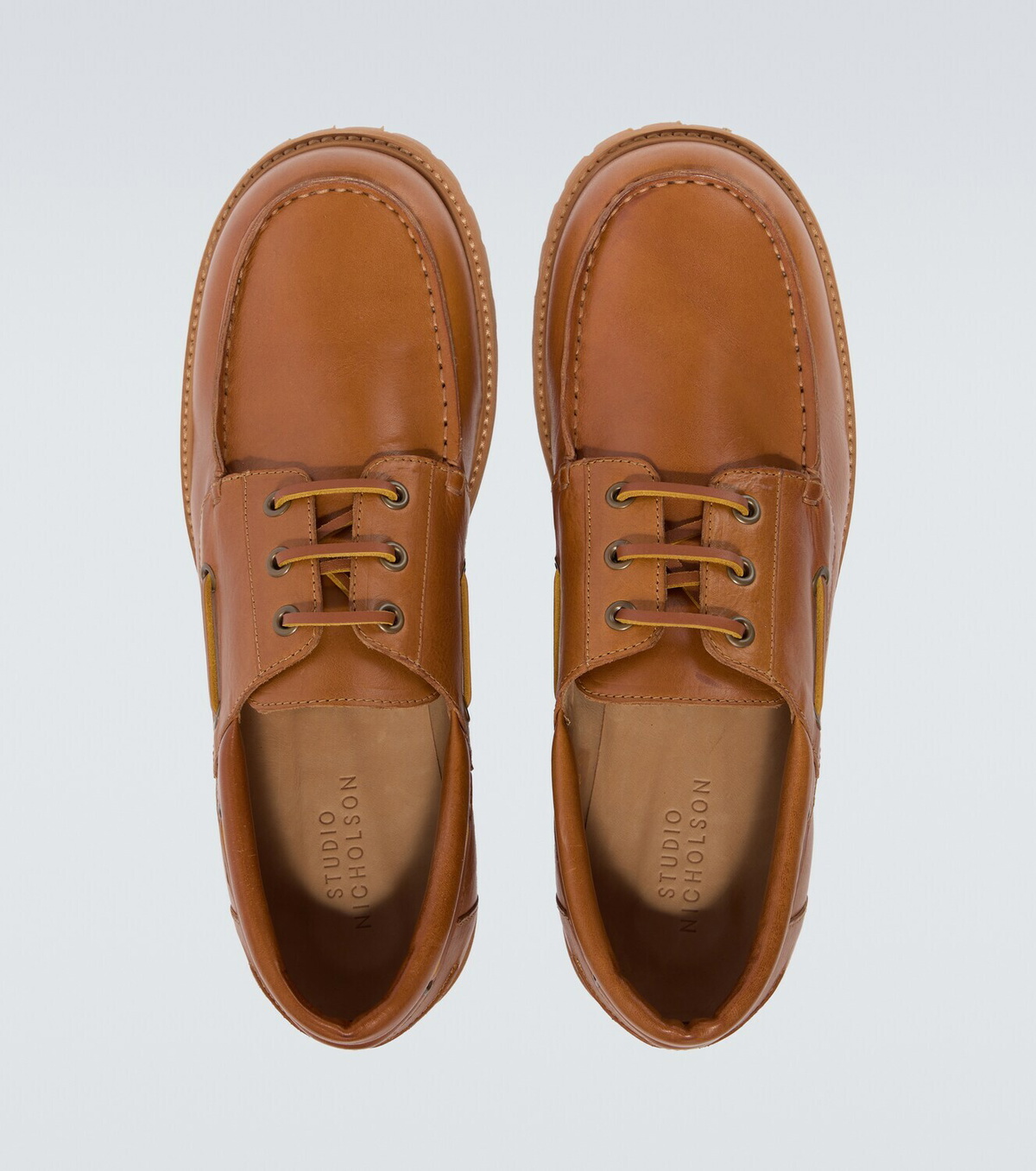 Studio Nicholson Gusto leather boat shoes