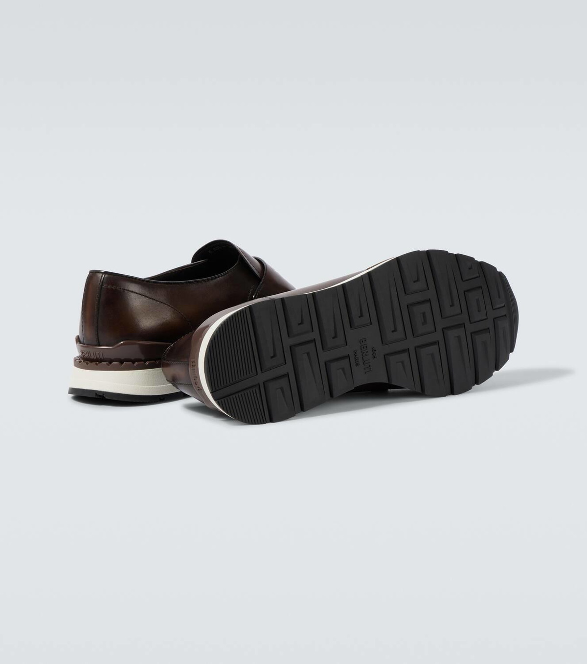 Berluti Fast Track leather penny loafers