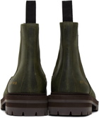 Common Projects Green Kenia Chelsea Boots