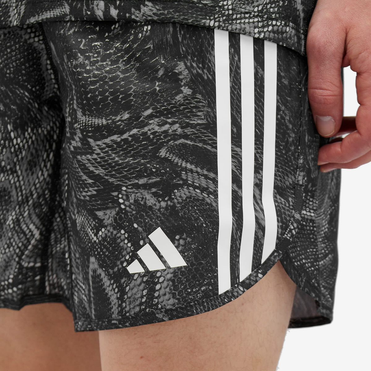 Adidas Running Men's Adidas OTR E AOP Short in Black Adidas Running