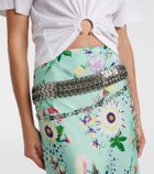 Rabanne Embellished chain belt