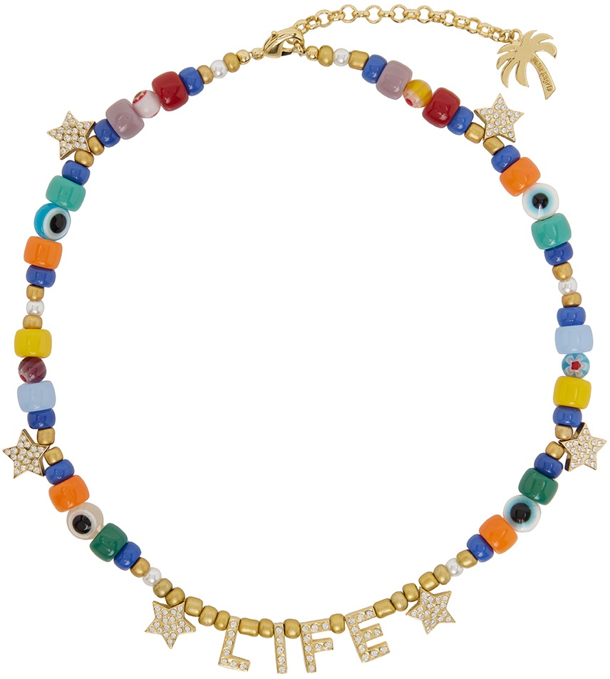Palm Angels Multicolor 'Life' Beads Necklace