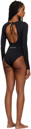 Stockholm (Surfboard) Club Black Cutout One-Piece Swimsuit