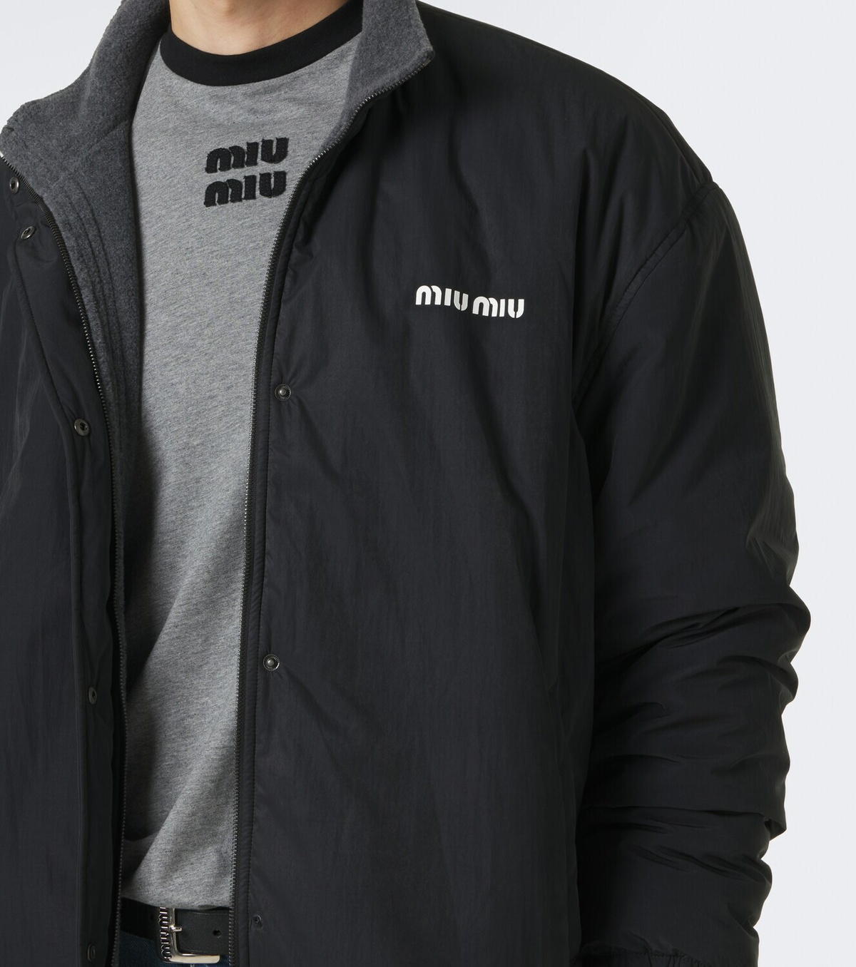 Miu Miu Logo technical jacket
