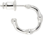 TAKAHIROMIYASHITA TheSoloist. Silver Bone Shaped Single Earring