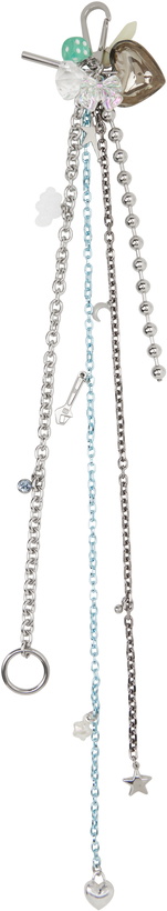 Photo: Marland Backus Silver & Blue Cyber Keychain