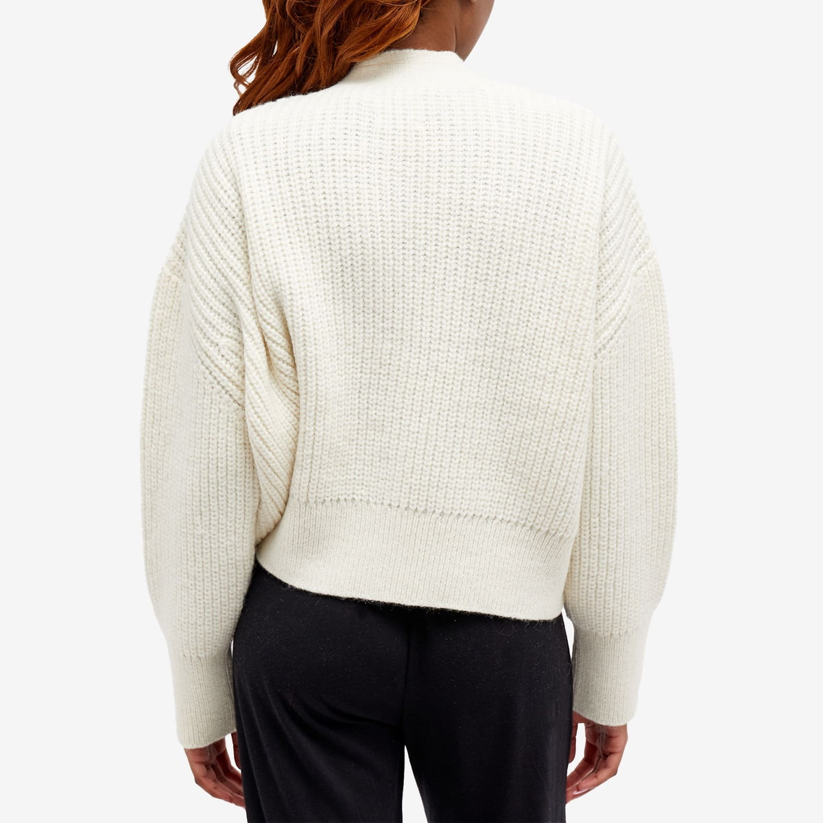Anine Bing Women's Maxwell Knitted Cardigan in Cream