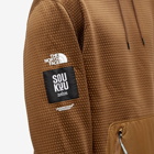 The North Face Men's x Undercover Soukuu Dot Knit Double Hoodie in Sepia Brown/Concrete Grey