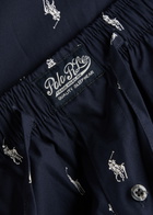 Polo Ralph Lauren Logo Cotton-poplin Pyjama Trousers Navy