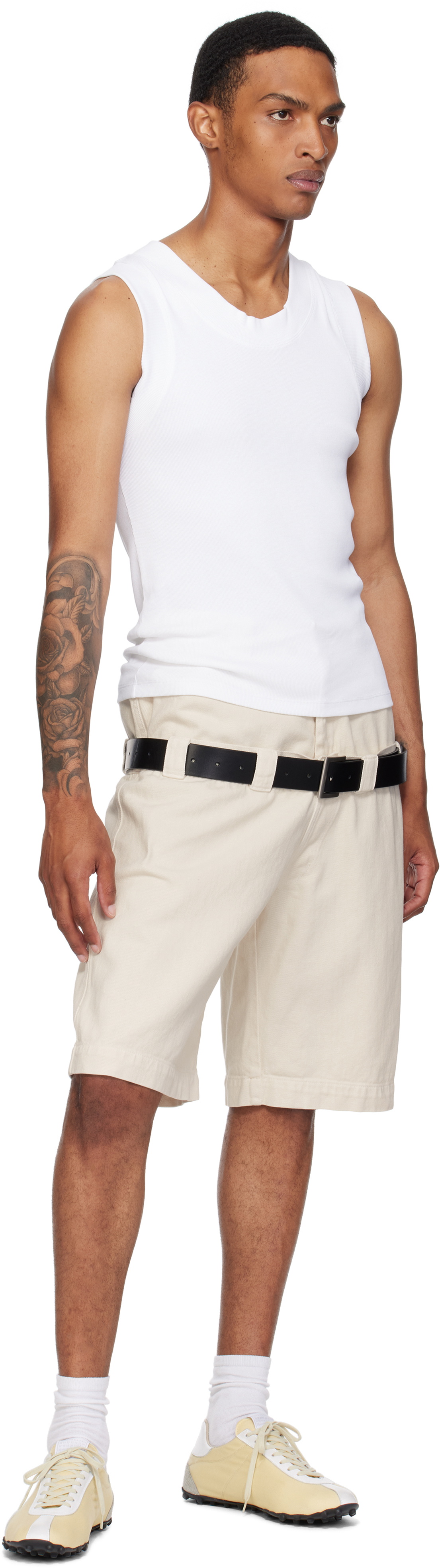 ABRA SSENSE Exclusive Off-White Double Shorts