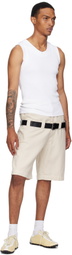 ABRA SSENSE Exclusive Off-White Double Shorts