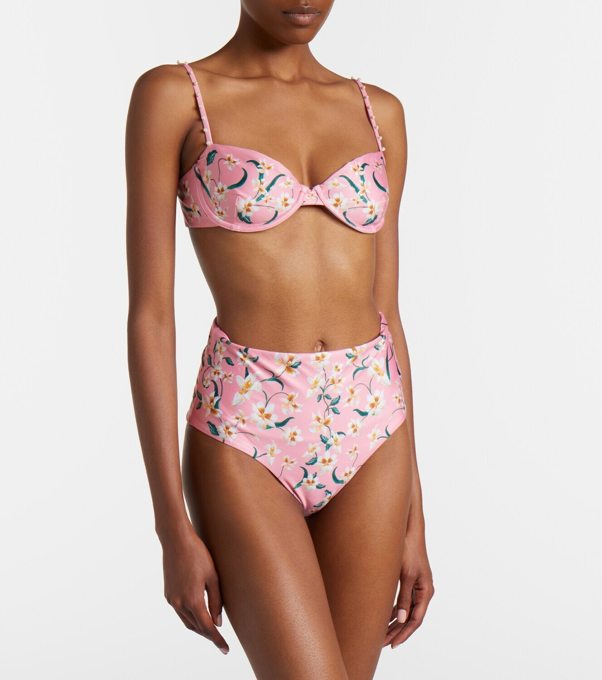 Agua by Agua Bendita Magenta floral bikini bottoms